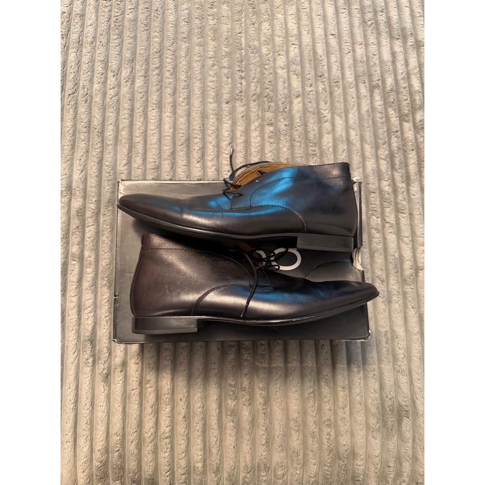 Aldo Gerrawen Mens Black Leather Chukka Dress Boots Size 10 US 43 EUR